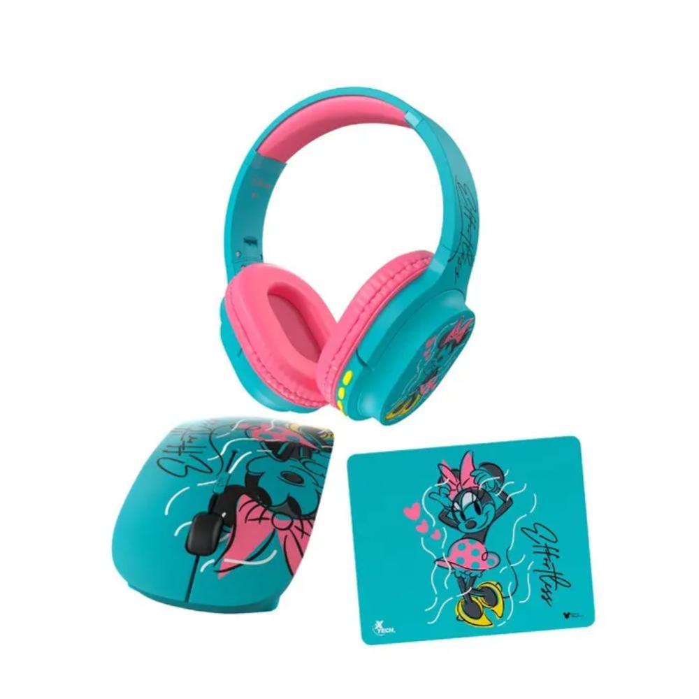 Pack Xtech Minnie Audífonos - Mouse - Mouse PAD