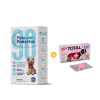 Antipulgas Pets Protector 90 2 a 4.4 Kg x 1 Comp. y GRATIS AP Holliday Total Full 1000Mg x 1 Comp