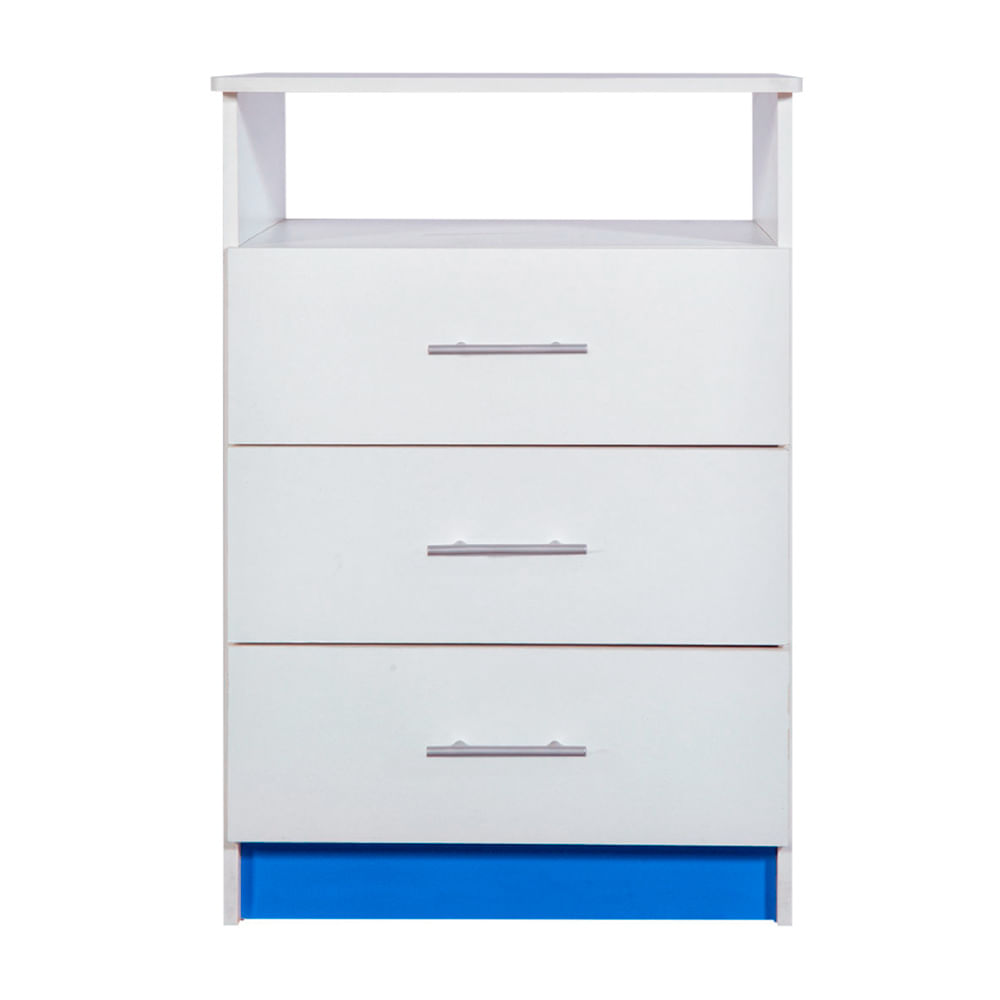 Cómoda Infantil Blanco 3 cajones Pisopak