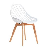 Silla de Diseño Decorativo Turia Polipropileno Blanco Bonno