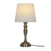 Lámpara de Mesa Orange Classic Metal/Tela Blanco 48cm