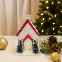 Casa con Luz + Árbol 9.6x13.5cm - Encanto Clásico
