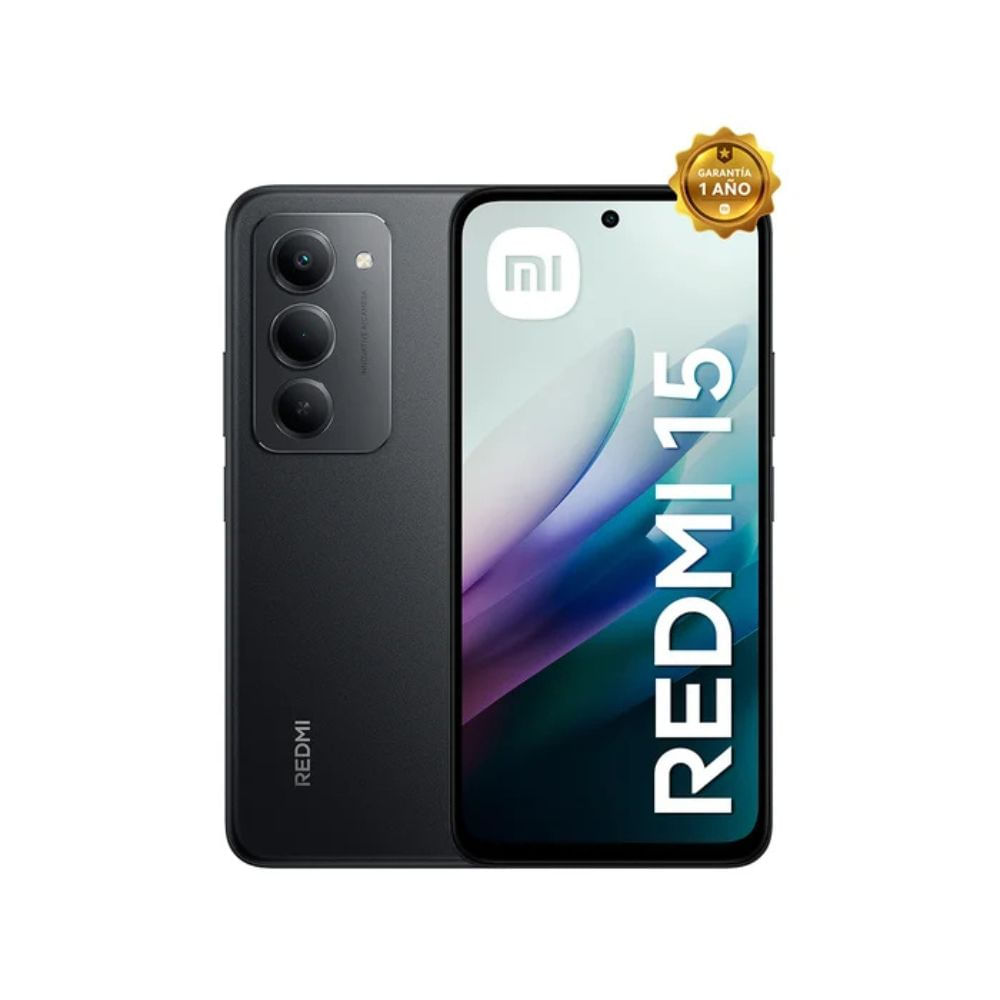 Celular Xiaomi Redmi 15 8GB RAM 256GB ROM Midnight Black