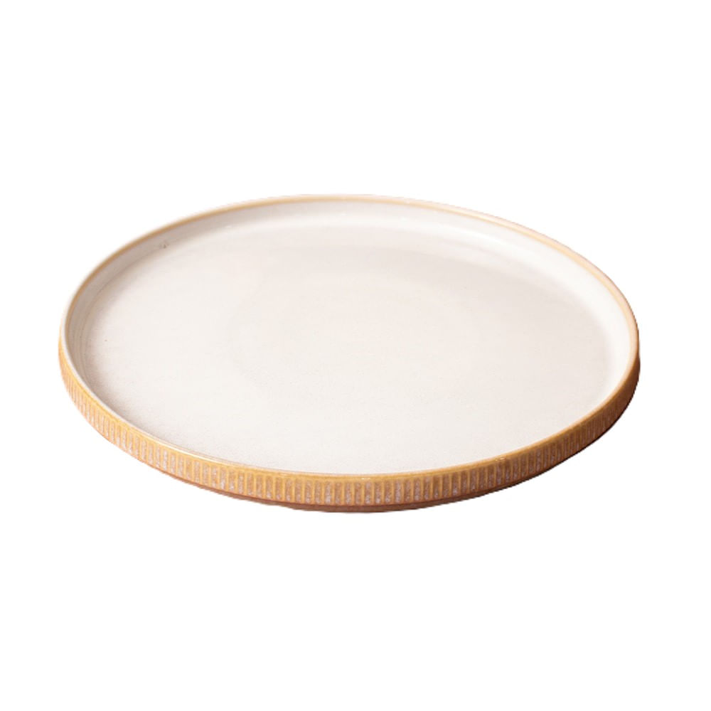 SETX4 PLATOS 26CM CERAMICA BEIGE