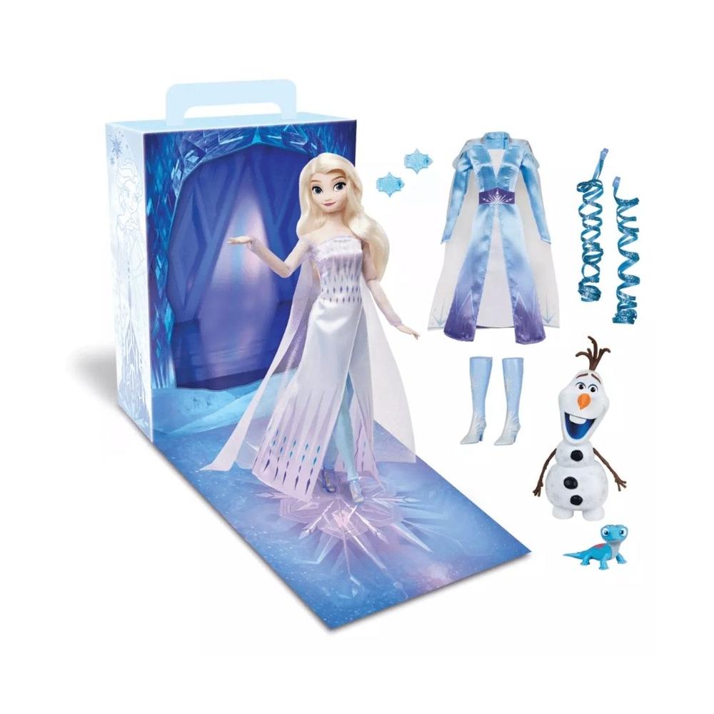 Muñeca Disney Store Elsa Frozen con ropa y accesorios