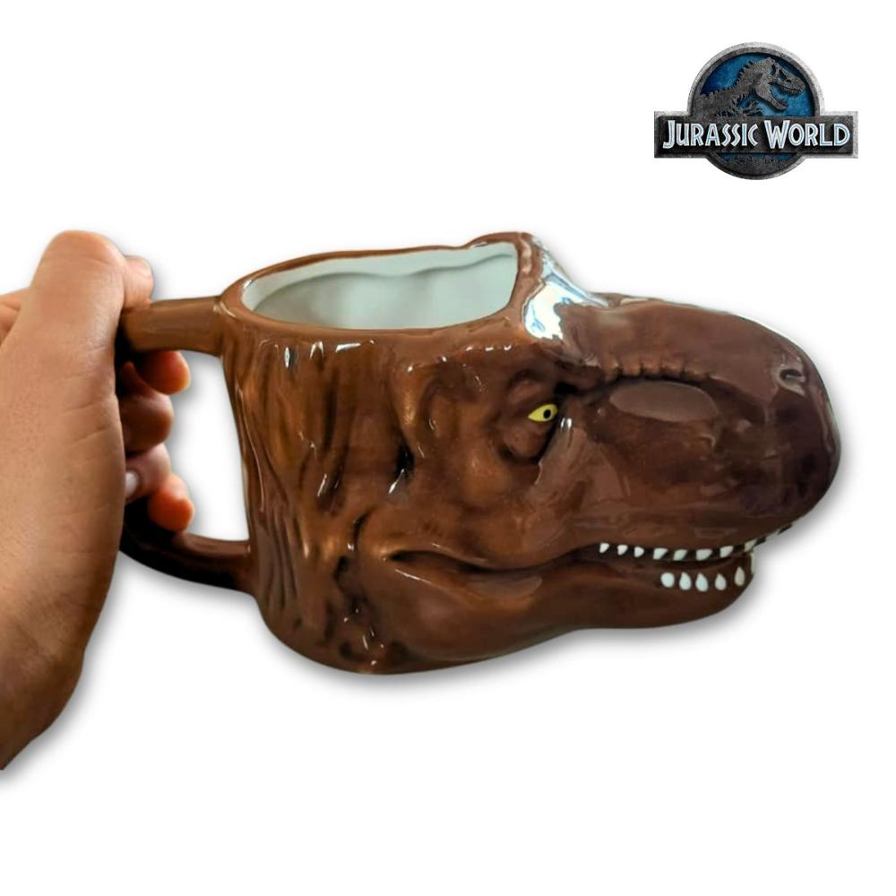 Taza Dinosaurio T- Rex 3D Cerámica 300ml