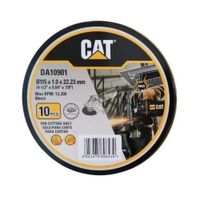 DISCO DE CORTE METAL 4 0.5 x 1mm PLANO Pack 10 DA10901 CAT