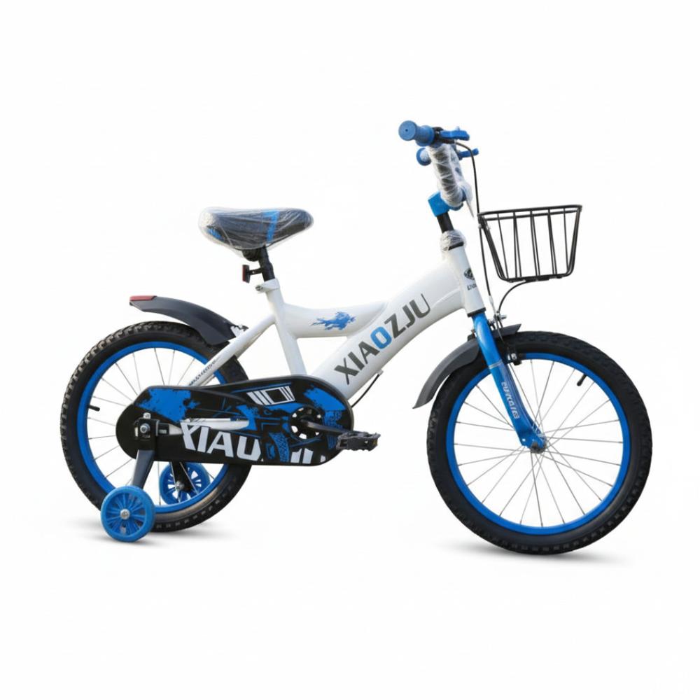 Bicicleta con Canastilla de Metal para 5 años-zul