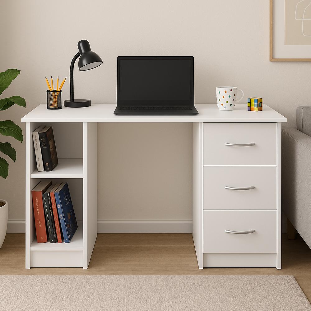ESCRITORIO HOME OFFICE COLOR BLANCO