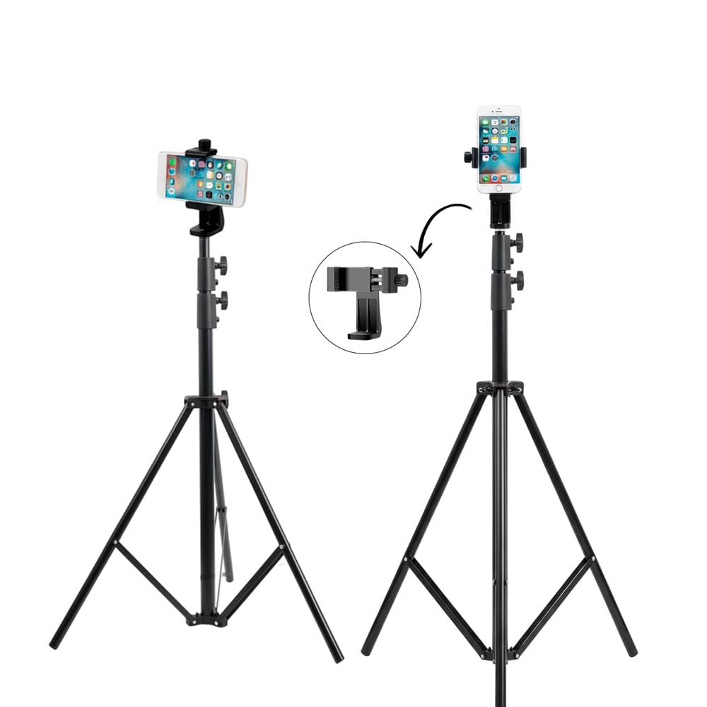 TRÍPODE MULTIUSOS MAS  ADAPTADOR CELULAR 360