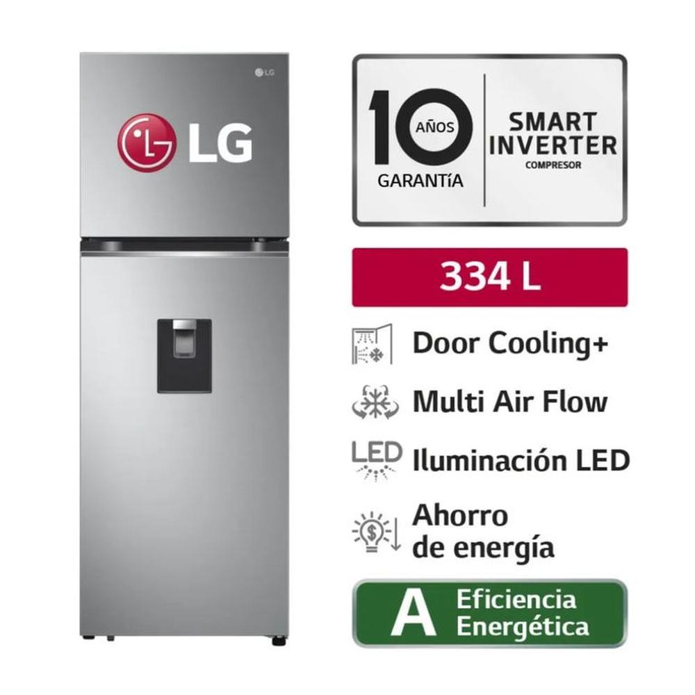 REFRIGERADORA LG  GT33WPP  334L PLATEADA
