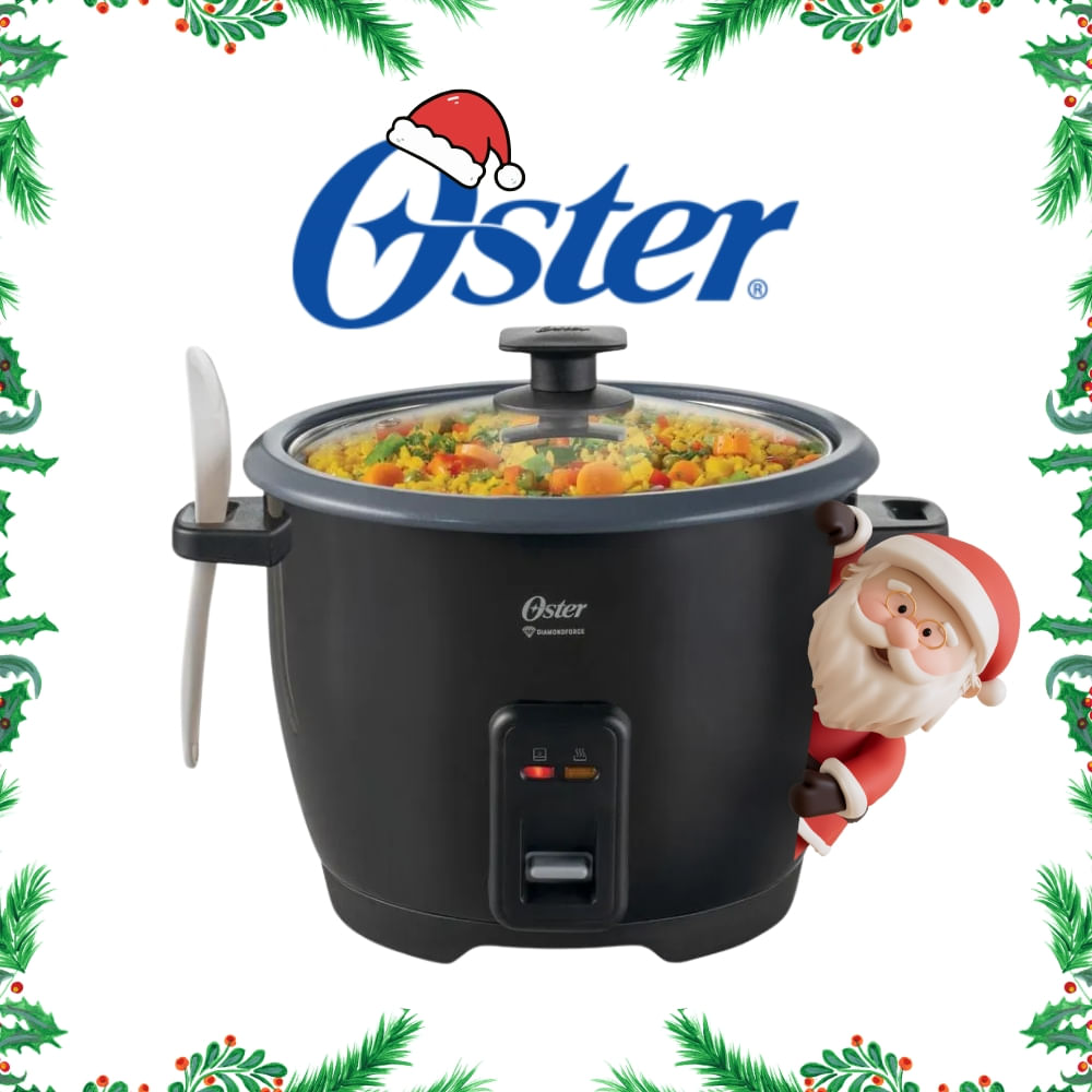 OLLA ARROCERA OSTER 1.8LT 10 TAZAS INCLUYE TAZA MEDIDORA Y CUCHARA COLOR NEGRO MOD CKSTRCB10DFBLK