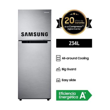 REFRIGERADORA SAMSUNG RT22FARADS8 234LT GRIS