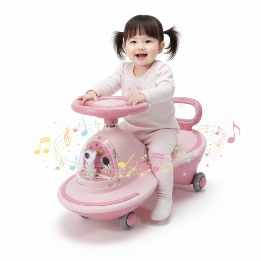 Coche para Bebés y Niños de Empuje  Ruedas Giro 360