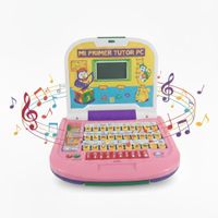 Mini Laptop de Aprendizaje Didáctica bilingue para Niñas Juguete Escolar