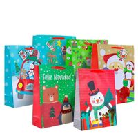 bolsa de regalo navideña 28 por 41 pack de 6