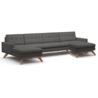 SECCIONAL MATISSE XL GRIS OSCURO - FALOTIH 3M