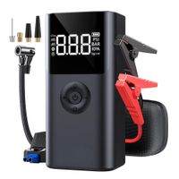 Arrancador de Auto Portatil recargable con Inflador Luz de Emergencia