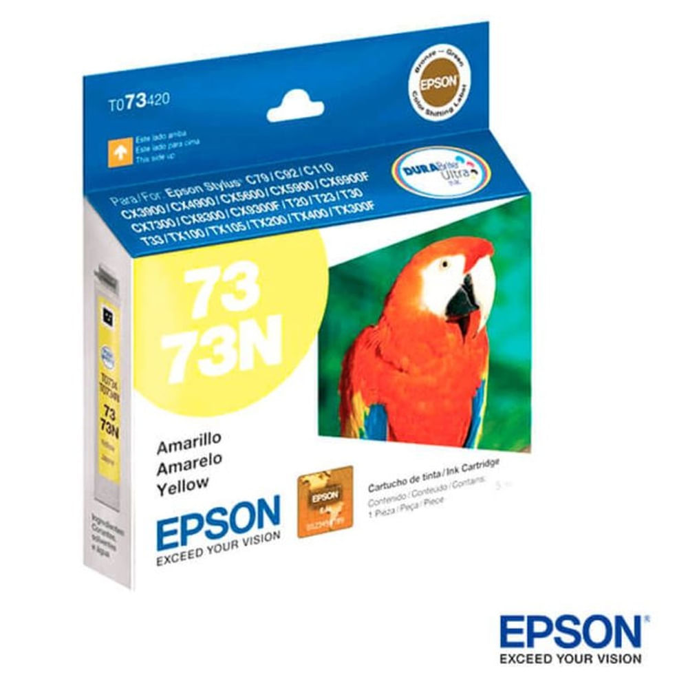 Cartucho de Tinta Epson 73 Amarillo original