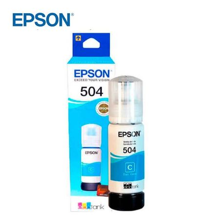 Botella de Tinta Epson 504 Cyan L4150/L4160/L4260/L6171/L6270 Botella de Tinta Epson 504 Cyan L4150/L4160/L4260/L6171/L6270