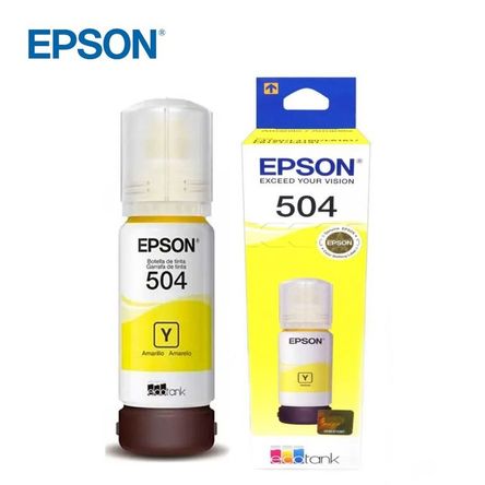 Botella de Tinta Epson 504 Yellow L4150/L4160/L4260/L6171/L6270 Botella de Tinta Epson 504 Yellow L4150/L4160/L4260/L6171/L6270