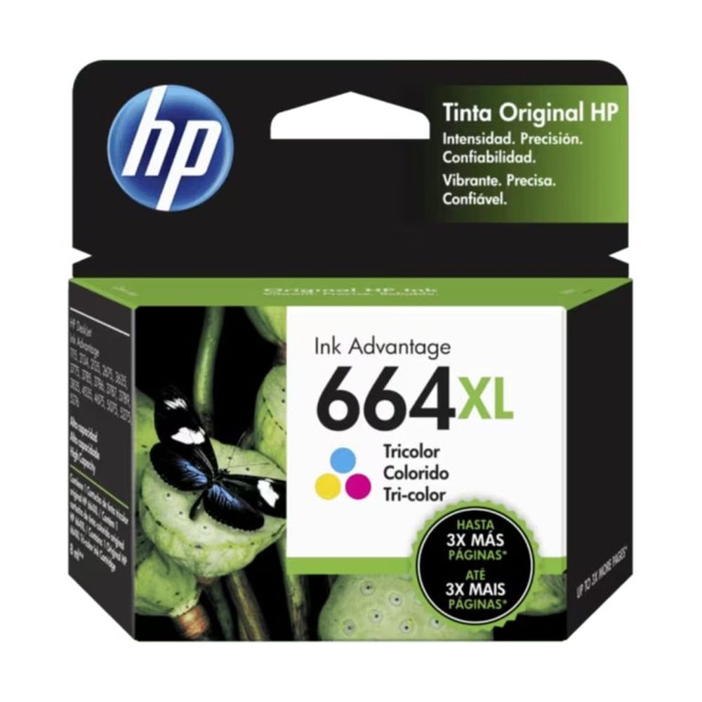 Cartucho de Tinta HP 664XL Negra Original