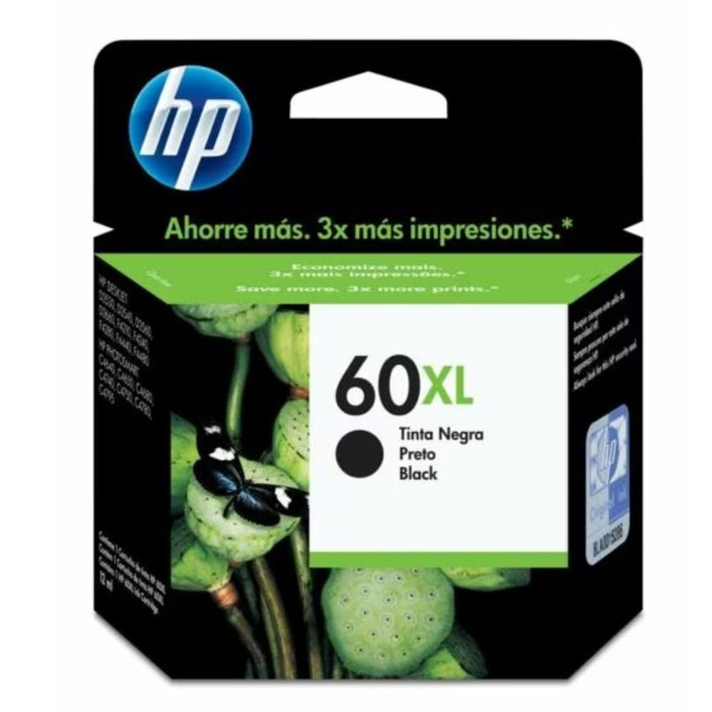 Cartucho de Tinta HP 60XL Negra Original