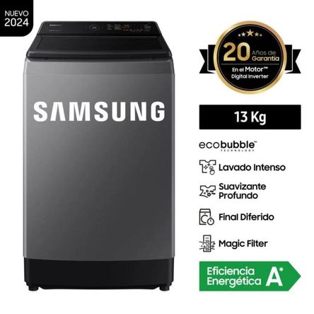 LAVADORA SAMSUNG 13KG WA13CG5441BD GRIS DIGITAL LAVADORA SAMSUNG 13KG WA13CG5441BD GRIS DIGITAL
