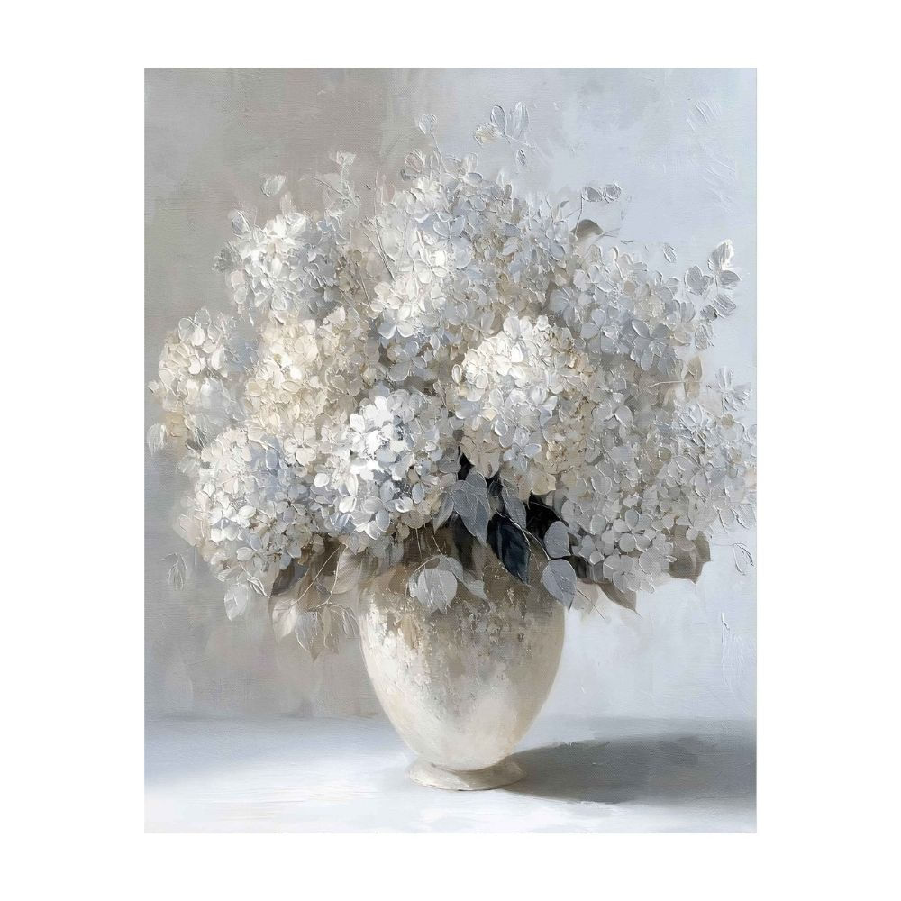 Cuadro Canvas Florero Blanco 40x50cm Orange