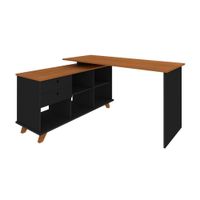 Escritorio en L Gold Negro/Maple Artely