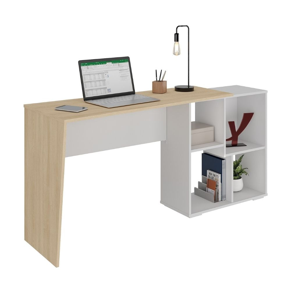 Escritorio en L Urban Blanco/Roble Artely