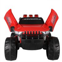 Carro eléctrico Stronger 4X4 Todo terreno con control rojo