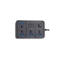 Enchufe Tomacorriente Múltiple Universal 4 Tomas + 3 Puertos USB + 1 Tipo C