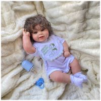 Muñeca Reborn Recién Nacido Kodi Vinilo Siliconado 50 cm