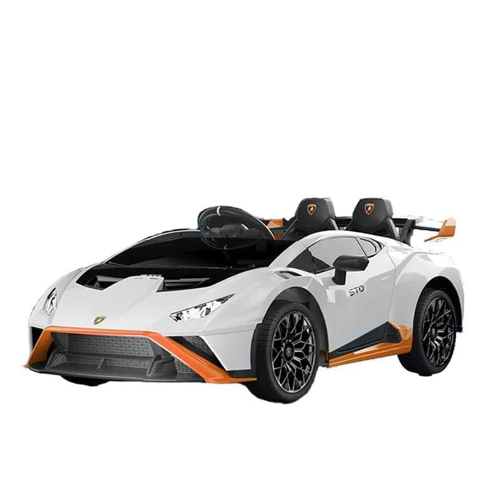 Carro a Batería Deportivo modelo Lamborghini para Niños Blanco