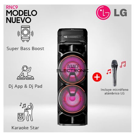 Torre de sonido LG XBOOM RNC9  Doble Woofer Potenciador de bajos