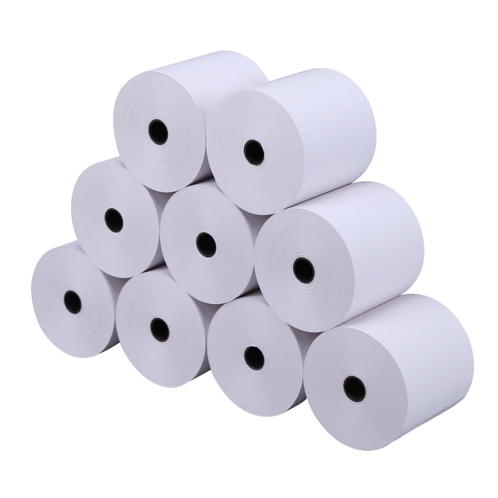 Papel Rollo Termico 80x80mm 55gr Caja de 20 unidades