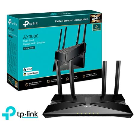 TP Link Archer AX53 WiFi 6 Router Dual Band AX3000 Router Tp-Link Archer Ax53 Wi-Fi 6 Doble Banda Ax3000