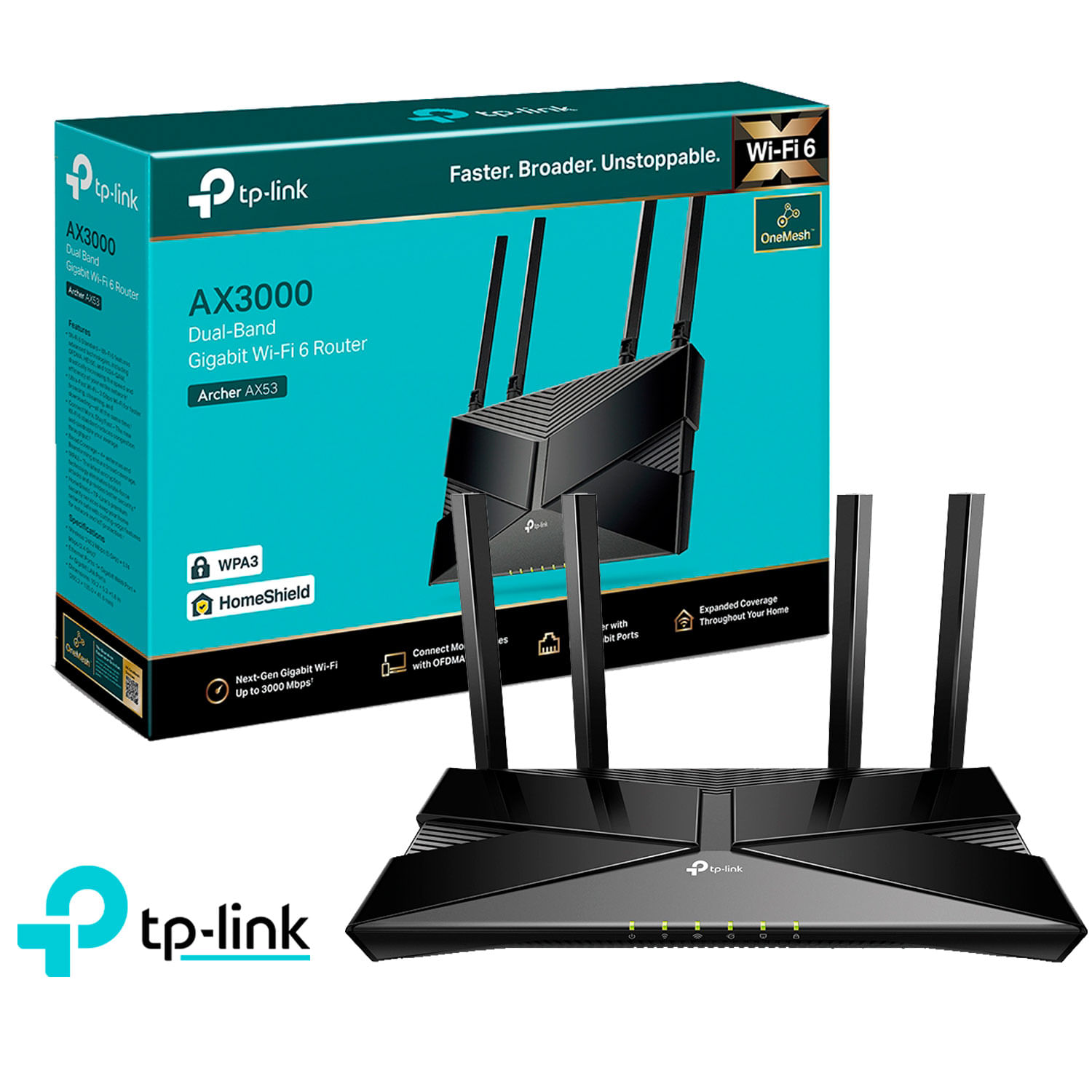 Router Tp-Link Archer Ax53 Wi-Fi 6 Doble Banda Ax3000