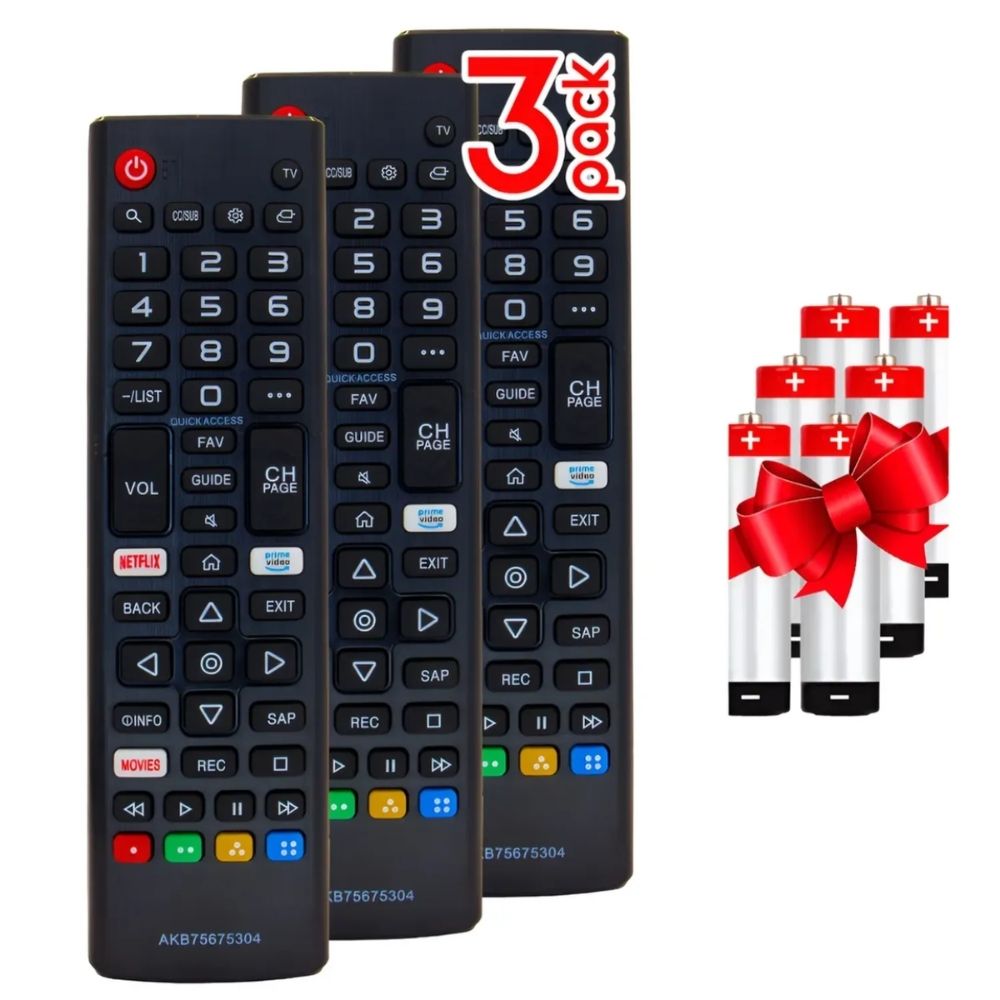 3 Pz Control Remoto Compatible Con LG Smart Tv Akb75675304