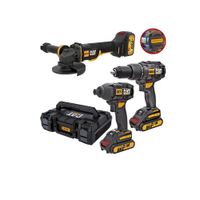 MEGACOMBO TALADRO PERCUTOR ATORNILLADOR DE IMPACTO AMOLADORA BRUSHLES 18V