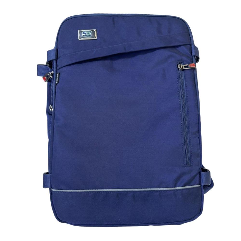 Mochila viajera con zapatera equipaje de mano viene clave y usb de cabina premium Azul