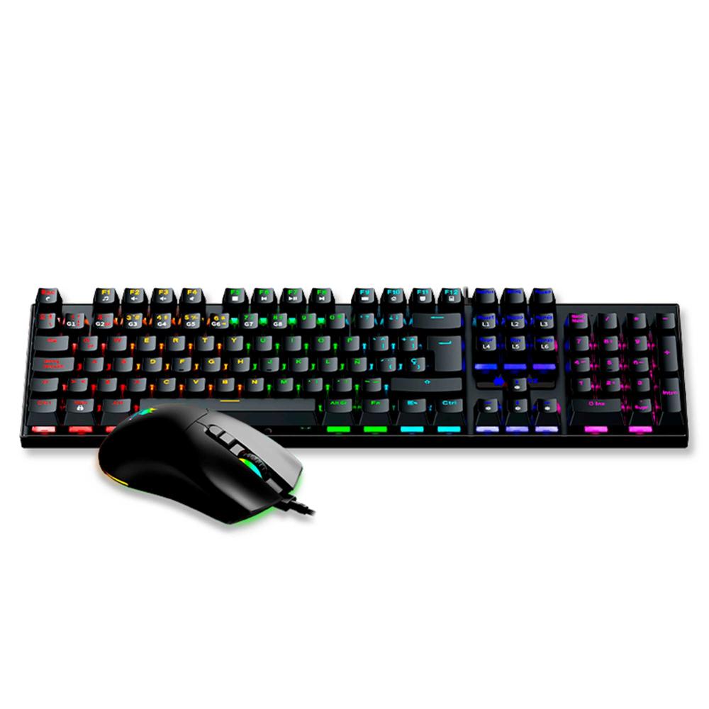 COMBO TECLADO Y MOUSE ANTRYX  SWITCH  ROJO GC 3100 NEGRO