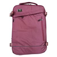 Mochila Viajera Con Zapatera Equipaje De Mano Viene Clave Y Usb De Cabina Premium rosado