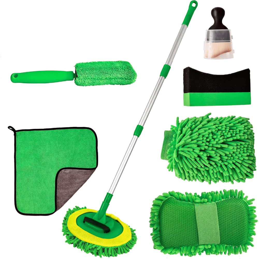 Kit de Limpieza Microfibra para Lavado Autos 7pcs