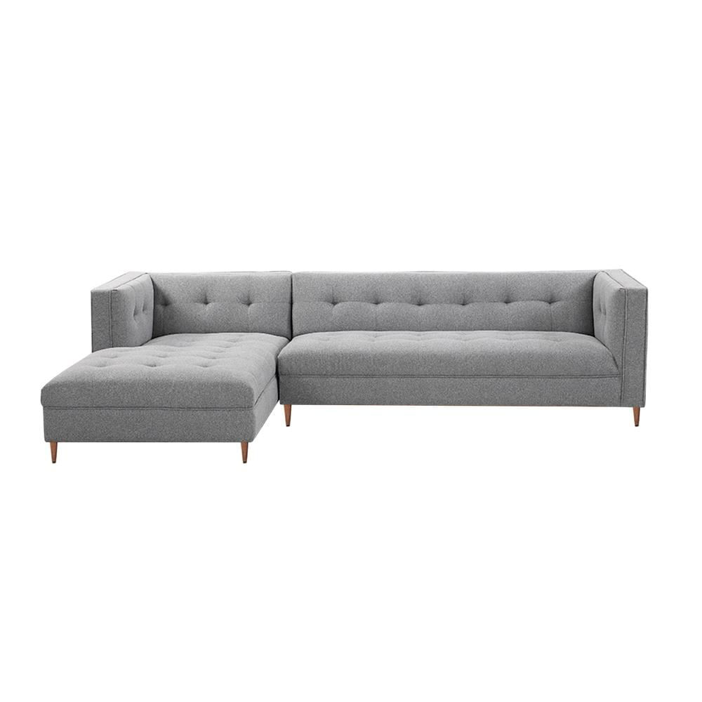 SECCIONAL PALOMA GRIS CLARO - FALOTIH 3M