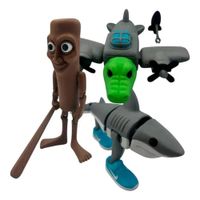 Brainrot Series Pack 3 Figuras - Tung Tung Sahur Bombardilo Crocodilo Tralalero
