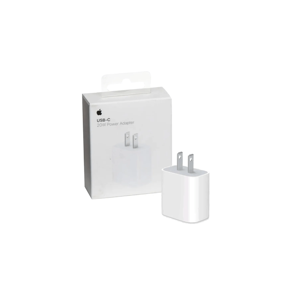 Adaptador de Corriente Apple Original 20W Tipo C Compatible iPhone iPad