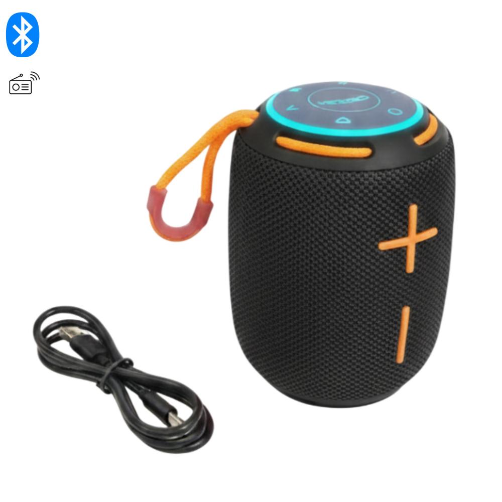 Mini Parlante Bluetooth Inalámbrico Kimiso Portátil Altavoz Negro Entrada Type C Micro SD y más