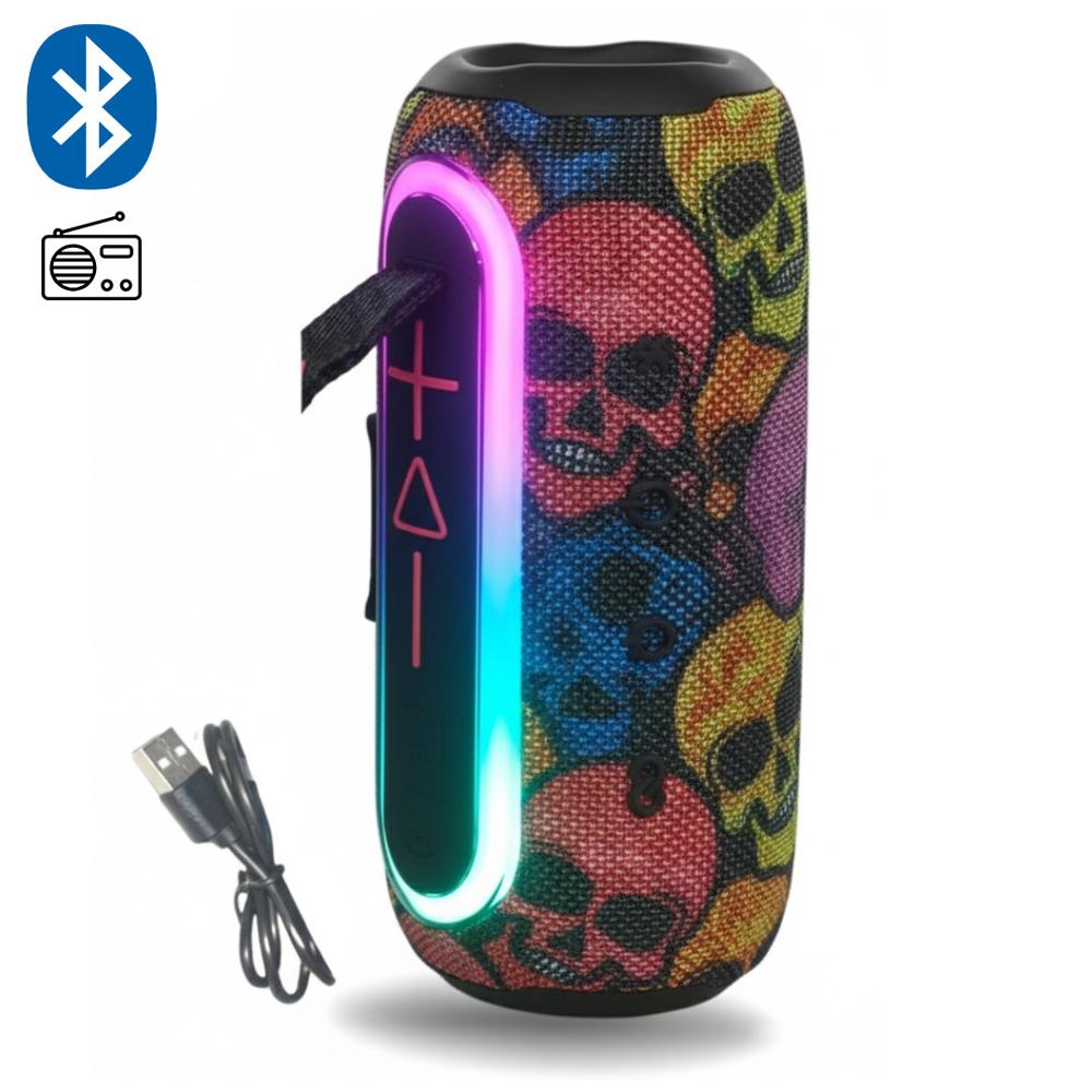 Parlante Bluetooth Inalámbrico Kimiso Portátil Altavoz Graffiti Entrada Type C Micro SD y más